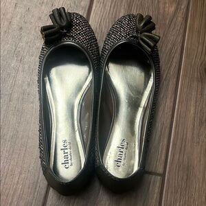 Charles by Charles David Black and Olive Green Flats